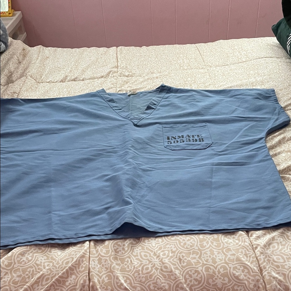 Lifestyle Products Men's Slate Blue Scrub top